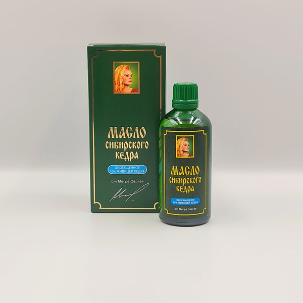 Sibirisches Zedernussöl mit 10% Zedernharz 100 ml "MEGRE" (frisches Öl)